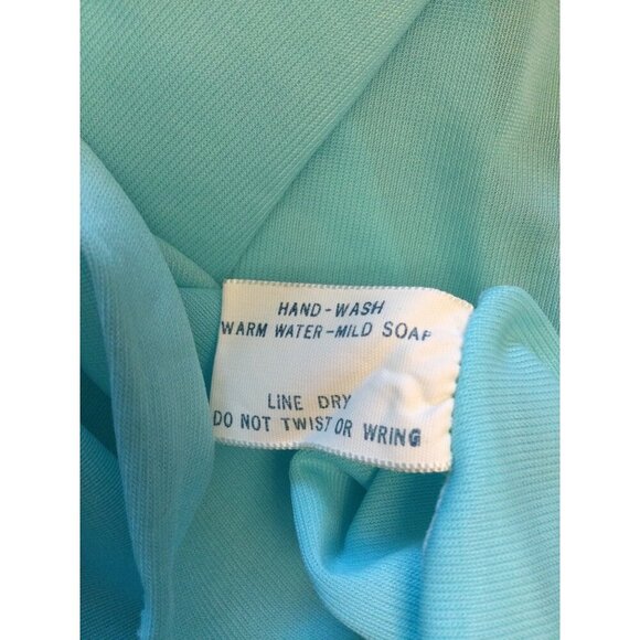 Vintage Chic Lingerie Co Womens Night Gown Dress Size M Floral Sheer Overlay Sle - Picture 8 of 9